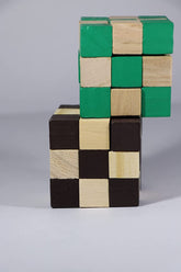 Wooden Snake Cube Twist Puzzle Toy for Kids